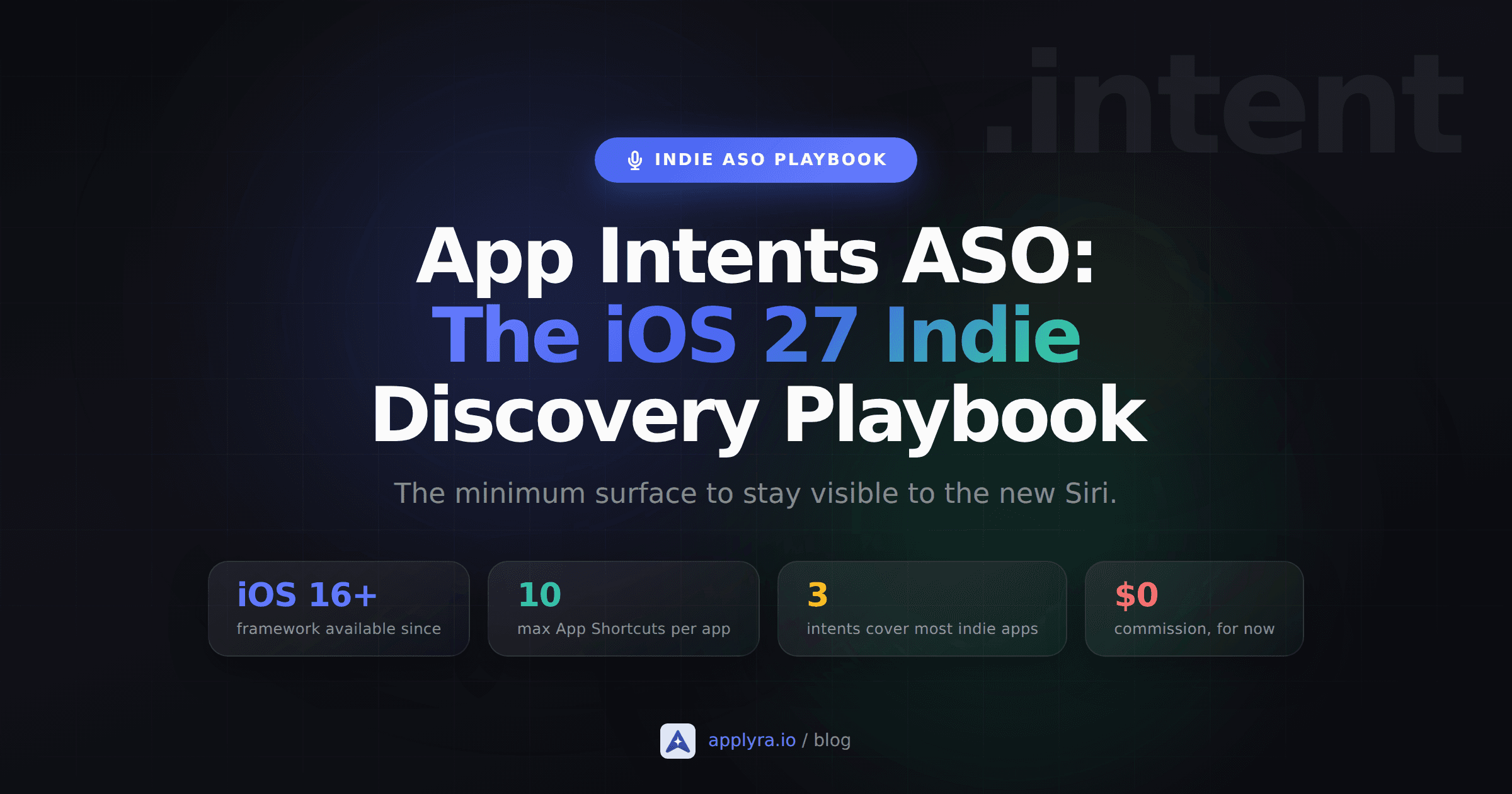 App Intents for iOS 27: The Indie Playbook for the New Siri and Spotlight