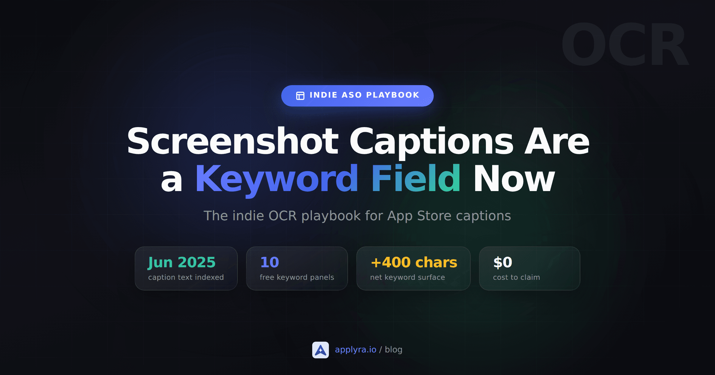 App Store Screenshot Captions: The New Keyword Field