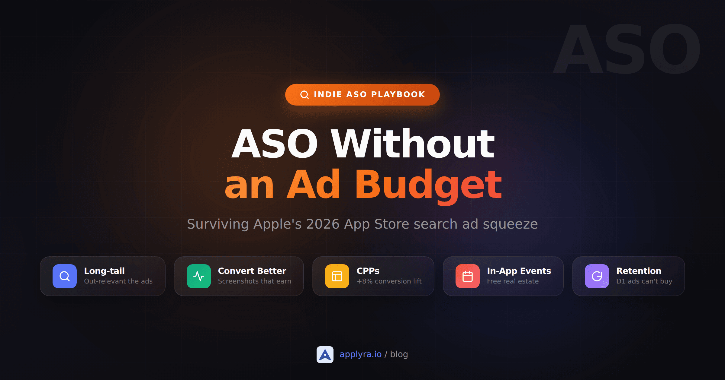ASO without an ad budget: an indie playbook for surviving Apple's 2026 search ad squeeze