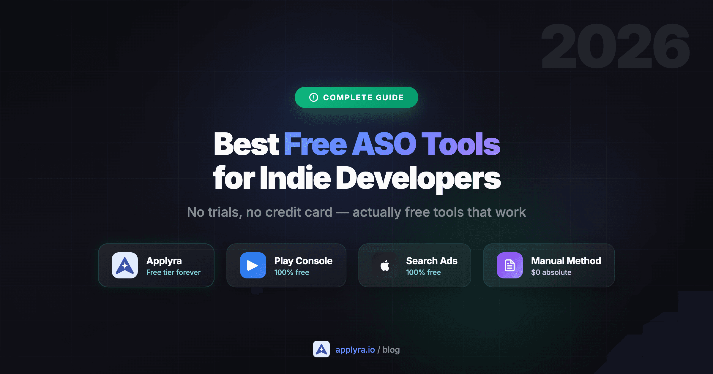 Best Free ASO Tools for Indie Developers (2026)