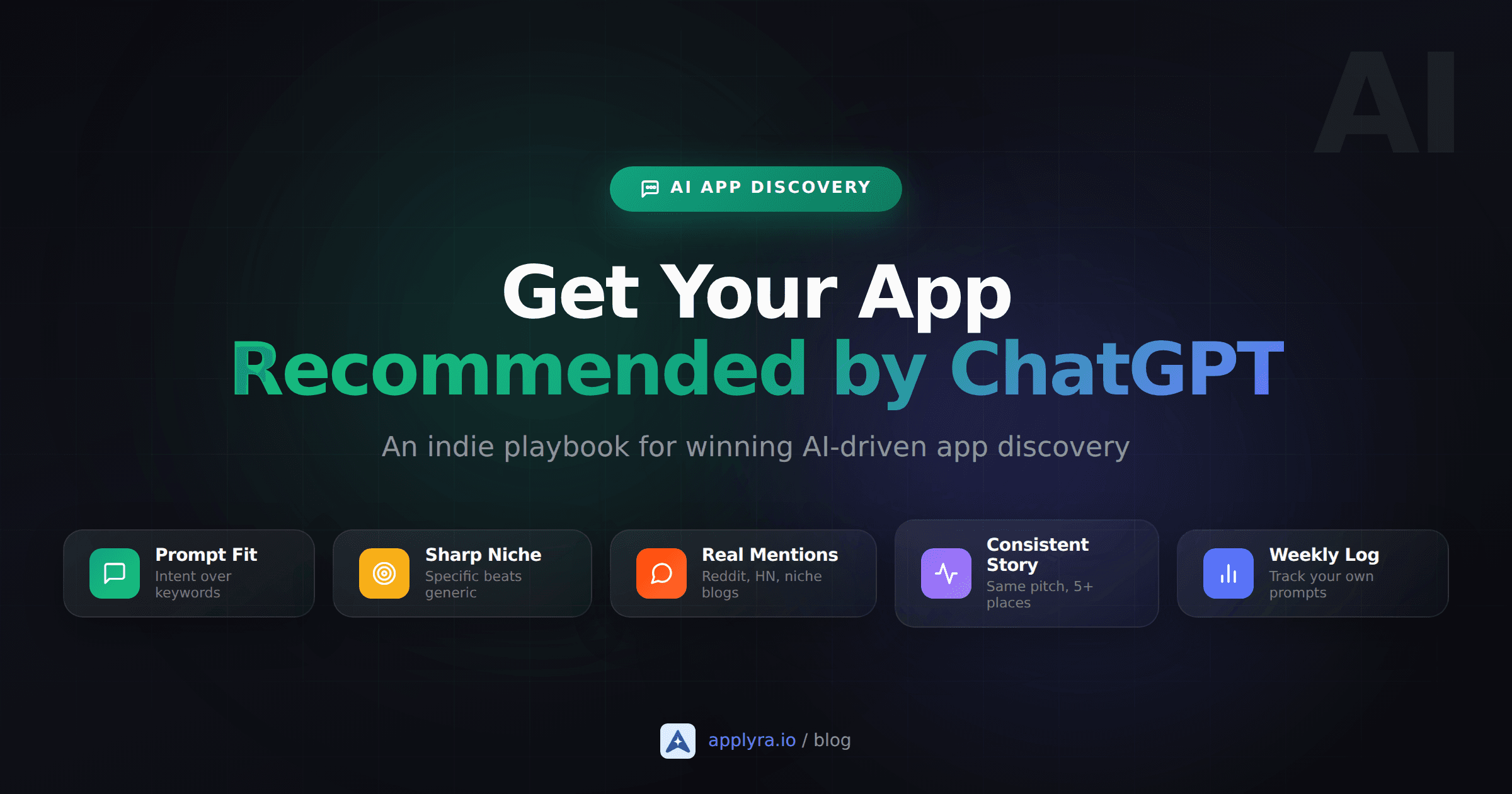How to get app recommended ChatGPT: an indie developer playbook for AI app discovery