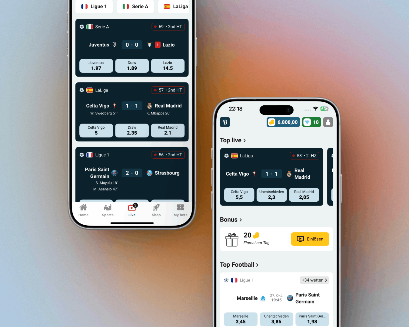 Betoven - Free sports betting app