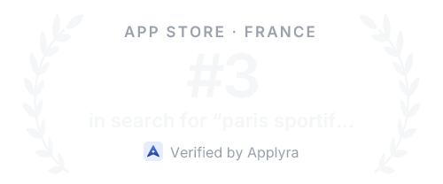 Betoven - Pronostics Sportifs ranking for "paris sportifs gratuit" on the App Store (FR), verified by Applyra